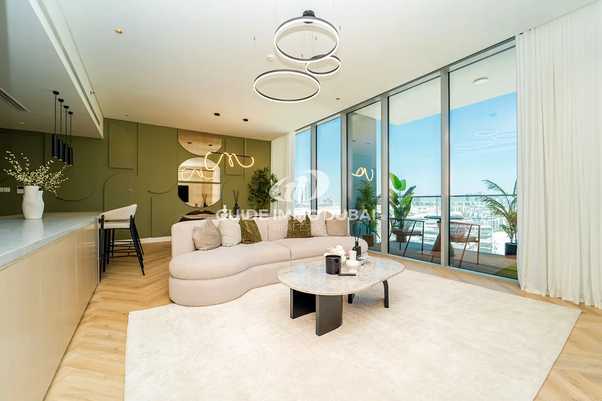 Ultra Luxury Waterfront | Full Crystal Lagoon + Burj Khalifa View | Furnished 2BR + Maid
