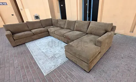 Cratebarrel axis u shape sofa