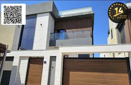 Villa for rent in Al Yasmeen area, Ajman. Two floors, custom finishing. Land area: 3014 sq ft.