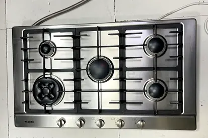 Miele latest model stainlees steel cooktop 5 hobs gass built-in 90cm integrated  modle