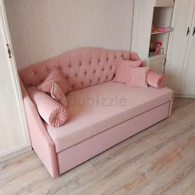 Elegant Pink Sofa Bed for sale
