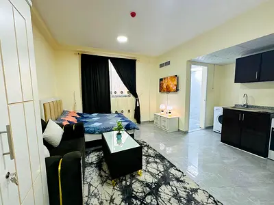 "Luxury Studio at Ajman Corniche | All Bills Included + Wi-Fi | Brand New Furniture"
