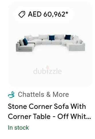 Chattlesmore stone U Shape sofa