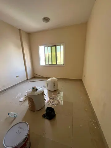 Studio for rent in Al Qulayaa, family only, central AC, rent 17,000 AED, 4 cheques.