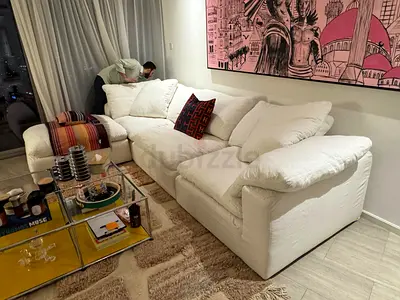 Selling marina home luscious sofa with footstool