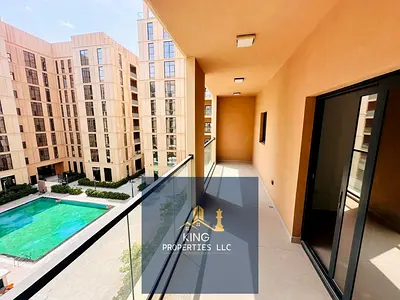 Brand new 3 bhk with balcony pool view for rent Al mamsha Sharjah