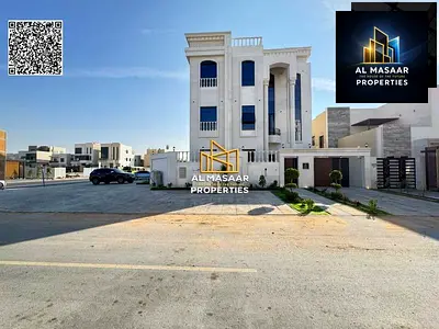 Villa in one of Ajman's most prestigious areas, featuring a distinctive design and a private pool. Registration fees included. Freehold ownership avai