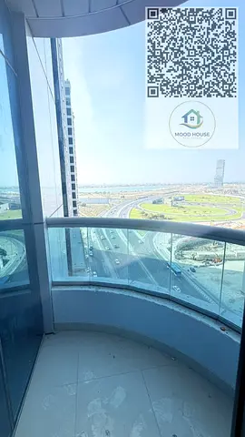 شقة للبيع في النهدة – برج صحارى 2 | 3 غرف + خادمة | طابق علوي | بجانب مول صحارى