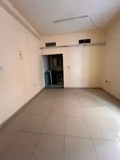 Studio in Al Boutina, family only, rent 18,000 AED, 6 installments, central AC &amp; gas, spacious.