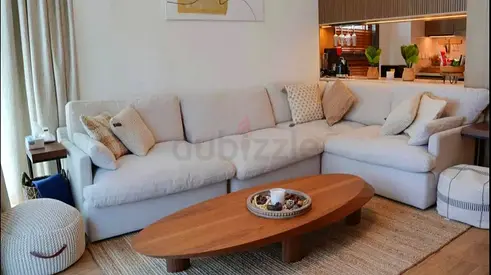 Home centre swin modular sofa beige