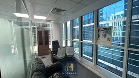 Fully equipped &amp; Fitted luxury office | Lake Central, Business Bay | Partial lake view