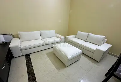 Premium Comfort Sofa Set Beautiful 3 seater + 3 seater with center ottoman. Soft foam cushions, s