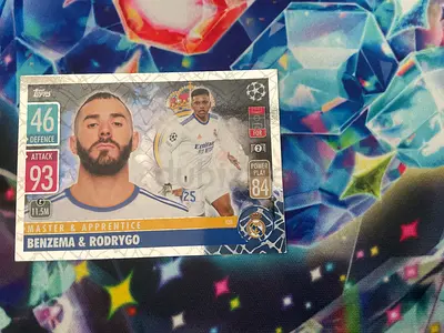 Benzema  Rodrygo master and apprentice Topps