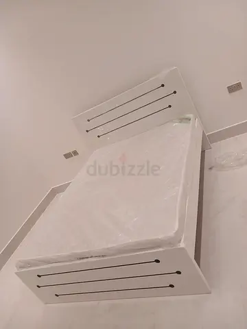Modern White Bed Frame Solid Quality