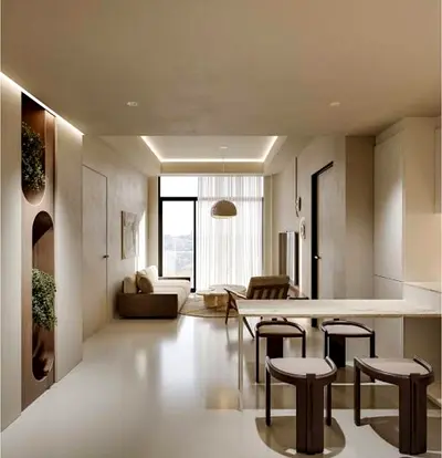 شقة غرفة وصالة في الممشى