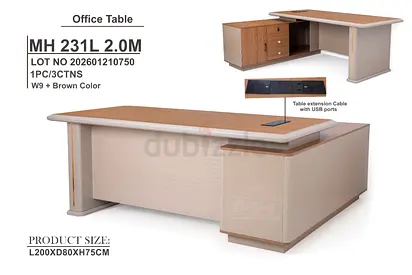 Brand new L shape Exuutice Office wooden Table For Manager Available