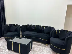 Monthly rental available: one bedroom and living room apartment in Al Shorooq Towers, Ajman.