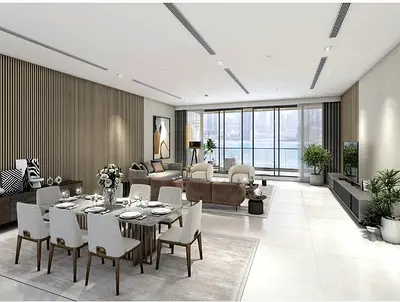 شقة 4 غرف نوم مع اطلالة بحرية  للبيع في برج 88 الثريا