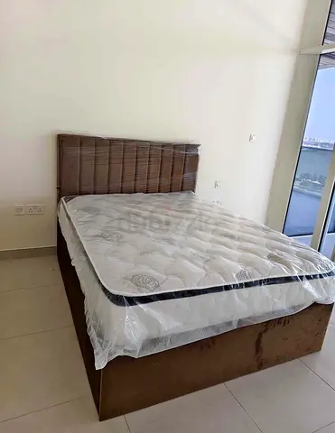 Queen Size Bed Frame with Mattress