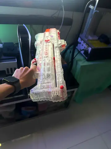 Transparent Toy Gun with Sounds