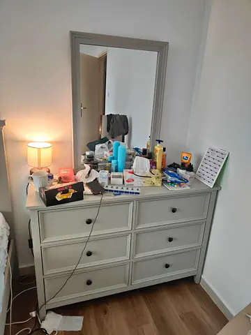 Dressing Table with Mirror and 6 Drawers
