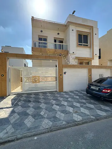 Luxury Villa for Sale in Al Yasmin – Ajman, 5 Master Bedrooms, Maid Room, 7 AC Units, Solar Power Station, Fully Furnished, Premium Finishing