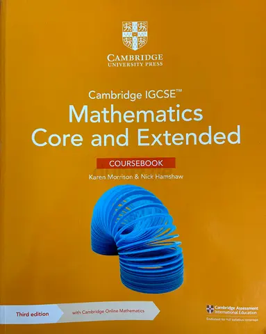 Cambridge IGCSE Mathematics (0580) Core and Extended Coursebook - 879 Pages