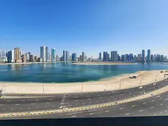 Sea view 3bhk with maid room and gym pool parking