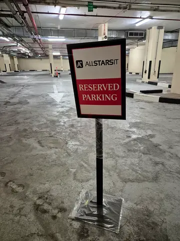 Reserved Parking Sign