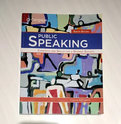 Public Speaking: Concepts and Skills for a Diverse Society (8th Edition) – Clella Jaffe