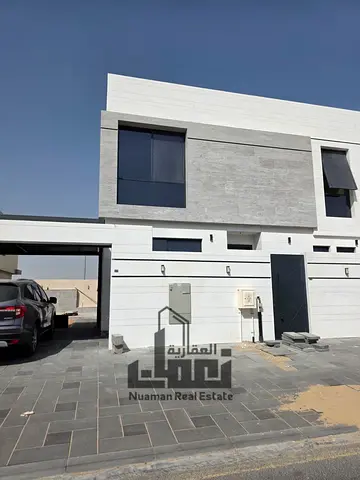 Luxury Villa for Sale in Al Hoshi, Sharjah, First Occupancy with Prime Location, 4 Master Bedrooms, Living Room and Majlis, Equipped Kitchen