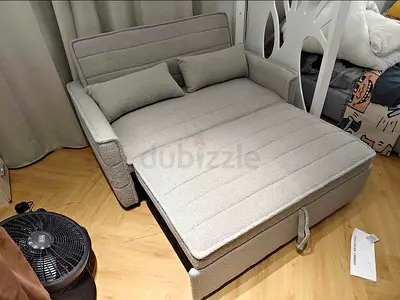 Modern 2 Seater Sofa Bed with Pillows