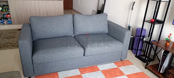 Pull out two seater sofa bed with mattress