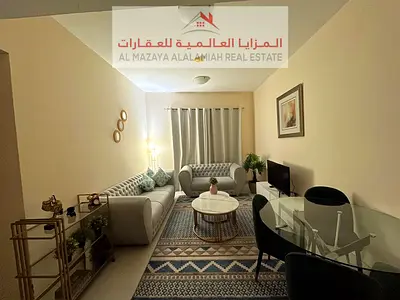 للايجار شهري - شقة غرفة و صالة مفروشة بالكامل فرش فندقي - الشارقة - التعاون - مع انترنت