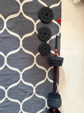 Adjustable Weight Plates Barbell Set