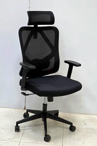 Ergonomic Black Office Chair Adjustable Arms