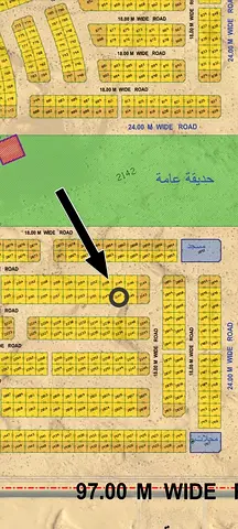 للبيع ارض مميزة قريبة من المسجد والحديقة