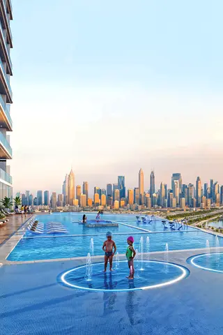 شقة غرفتين نوم مفروشة بالكامل مع حمام سباحة خاص في مشروع TIMEZ من دانوب بدبي سيليكون واحة | سكن ذكي فاخر | موقع مميز | عائد استثماري مرتفع وخطة سداد