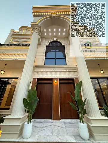 ✨ فيلا للبيع – تصميم كلاسيكي فاخر | واجهة حجر | تشطيب VIP ✨  🏡 تفاصيل الفيلا مساحة الأرض: 3400 قدم مربع  مساحة البناء: 4300 قدم مربع  الأدوار: أرضي +