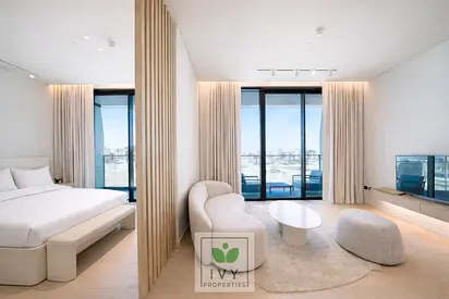 استوديو مفروش | كمبينسكي ريزيدنسز ذا كريك | شرفة وإطلالة على المارينا