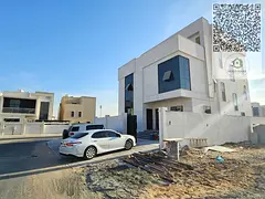 Luxury Corner Villa for Sale in Al Zahya, Ajman – Personal Construction, 3 Floors, Elevator, Rooft