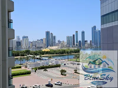 Chiller free ac 3bhk with balcony wardrobe close hall made room corniche view just for rent 80k