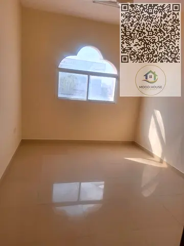 For annual rent in Al Rawda 3, a spacious 1-bedroom apartment with living room,
