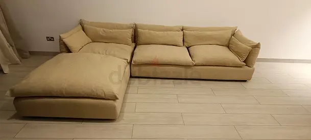 Marian Home Leather L shape sectional sofa