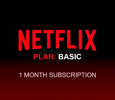 Netflix Basic Plan Subscription - 1 Month