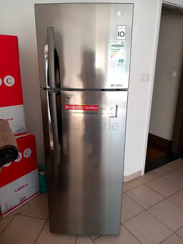 LG 422 litter inverter model refrigerator stainless steel body same like new