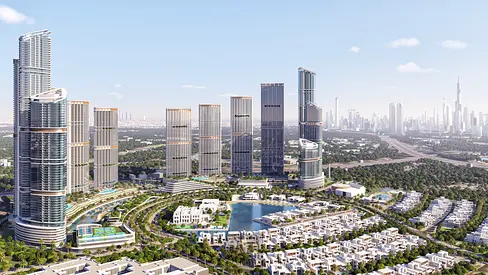 Spacious 1BR | Panoramic Dubai Skyline & Lagoon View
