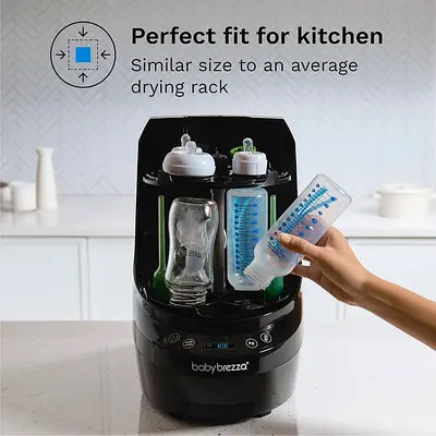 Baby Brezza Bottle Washer Pro - Baby Bottle Washer, Steriliser + Dryer - All-in-One Machine