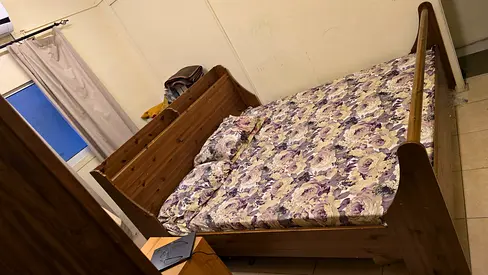 King size bed and mattress for sale
