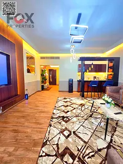 Apartment for sale in Ajman, two bedrooms and a living room, furnished, Horizon Towers, excellent si